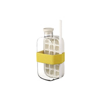FaSoLa Press-Type Ice Cube Tray with Water Bottle, Food-Grade Ice Maker for Home Refrigerator