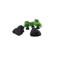Aquarium Mountain Rock and Grass Stack Ornaments for Fish Tank Landscaping
