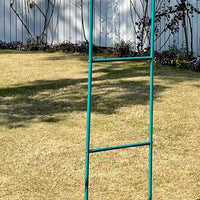 16-Tube Peacock Green Arch Trellis for Climbing Plants, Stainless Steel Legs, Easy Assembly Outdoor Iron Art Pergola
