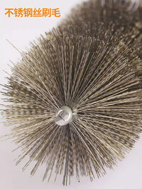 Stainless Steel Pipe Cleaning Brush with Handle for Deburring, Rust Removal, and Polishing