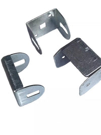 Zinc Steel Fence Panel Connectors for Square Tube Railings, Weld-Free Fixed Clips, 50-Pack