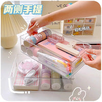 Acrylic Hair Accessories Storage Box for Headpieces and Hairpins, Stackable Display Organizer for Makeup Artists