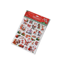 2026 New Christmas Santa Claus 3D Bubble Stickers for Christmas Eve Gift Box Decoration Kids DIY Foam Stickers