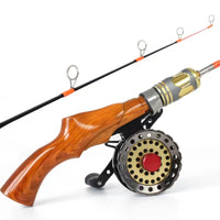 Portable Flat-Tail Ice Fishing Rod with Large Guide Ring