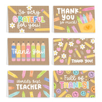 Teacher's Day Greeting Cards with Envelopes - 6-Card Set