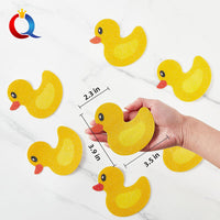 Peva Little Yellow Duck Non-Slip Bathtub Stickers for Kids, Self-Adhesive Waterproof Safety Decals