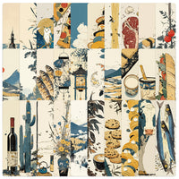 30-Piece Vintage Japanese Style Bookmark Set for Students and Readers