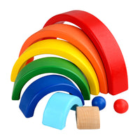 Rainbow Stacking Blocks Early Education Toy for Kids