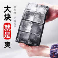 Food Grade Silicone Ice Cube Tray for Home Bar, Large Capacity Square Ice Mold