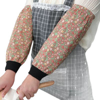 Thickened Bamboo Cotton Arm Sleeves for Women, Extended Length, Stain-Resistant
