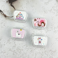 Compact Contact Lens Case with Mirror, Portable Travel Kit for Eyewear