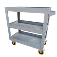 Heavy-Duty 3-Tier Rolling Tool Cart with Wheels for Workshop Garage Repair