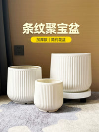 Luxury Resin Planter Pot for Indoor Large Green Plants, Money Tree, Orchid, Snake Plant