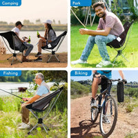 Gito 360-Degree Rotating Moon Chair Lightweight Aluminum Alloy Outdoor Camping Folding Beach Chair Portable