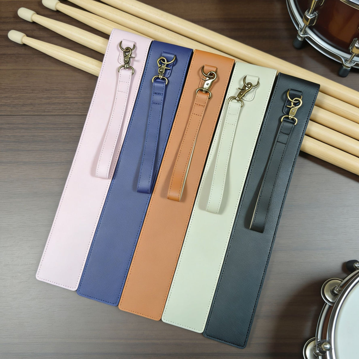 Waterproof Drumstick Leather Storage Bag with Lanyard