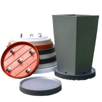 Thickened Resin Plant Pot Saucer with Universal Wheels and Water Catchment