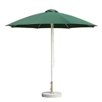 Outdoor 8-Rib Fiberglass Pool Beach Umbrella with Thickened Pole for Wind Resistance