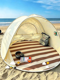 Portable Pop-Up Beach Tent Sun Shelter with UV Protection for Camping and Picnics
