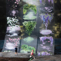Ripple Floral PET Tape for Scrapbooking and Decoration