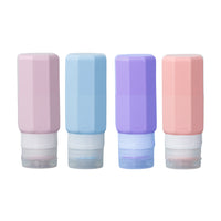 Leakproof Silicone Travel Bottles for Shampoo, Conditioner, Lotion, and Toiletries