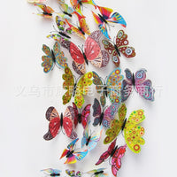 3D Butterfly Wall Decals - 12-Piece Set for Home Decor