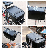 Electric Bicycle Rear Seat Bag, Mountain Bike Tail Bag, Storage Box for E-Bike Battery, Cycling Rack Bag, Gear Pack
