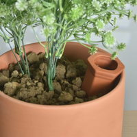 Terracotta Self-Watering Spikes for Potted Plants - Automatic Drip Irrigation System for Indoor/Outdoor Use