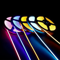 Ultra-Thin COB LED Strip Light 12V/24V, 3mm/5mm Self-Adhesive Flexible Tape, Flicker-Free Linear Lighting