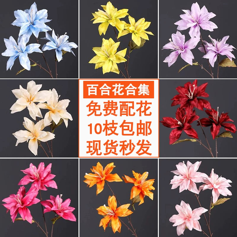 Artificial Lily Flowers for Wedding Decor and DIY Floral Arrangements