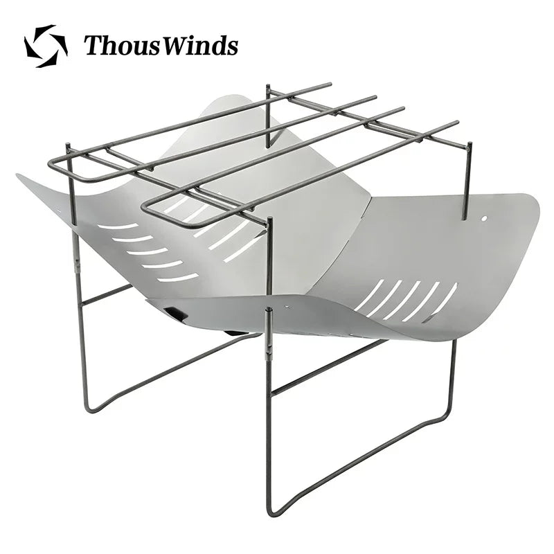 Thous Winds Ultralight Titanium Fire Pit Outdoor Wood Stove BBQ Grill