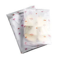 Mushroom Rabbit Frosted Zipper Bags for Clothing Storage and Travel Organization
