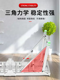 Portable Folding Scaffolding Stool, Adjustable Height Thickened Multi-functional Step Stool for Interior Construction and Plastering