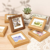 Mini Square Hollow Wood Frame for DIY Art, Oil Painting Sticks, Watercolor, and Children's Artwork Display