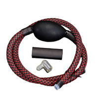 Braided Tea Tray Drain Hose with Suction Ball and Connector for Tea Tables