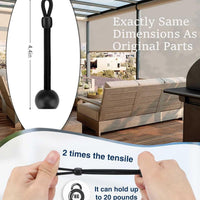 Roller Blind Bracket Replacement Parts for Indoor/Outdoor Sunshade