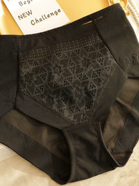 Japanese Style Mesh High-Waist Tummy Control & Butt Lift Panties for Women