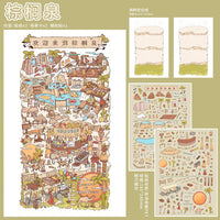 Manxiang Time 1.0 3D Diorama Stickers for DIY Miniature Scenes
