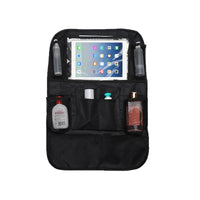 Car Backseat Organizer with Kick Mat, Large Capacity Oxford Cloth Storage Bag for Auto Seat Back