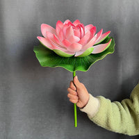 Artificial Lotus Flower and Leaf Props for Dance Performance and Decoration