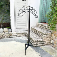 Garden Hose Storage Rack Detachable Metal Hose Holder Stand-Up Garden Hose Storage Stand