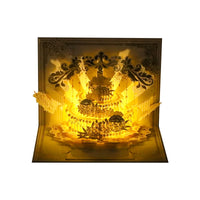 Musical 3D Pop-Up Birthday Card with Lights for Couples, DIY Gift Card