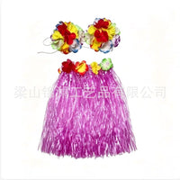 Hawaiian Hula Skirt and Bra Set for Festivals and Parties