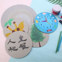 Round Cardboard Thick Paperboard for Art Painting Acrylic Marker Clay Mat Handmade Circular Paperboard