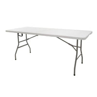 Portable Folding Table for Outdoor Camping, Picnics, and Home Use - Lightweight Plastic Dining Table