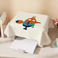 Cartoon Illustration Printer Dust Cover Refrigerator Air Fryer Dust Cloth
