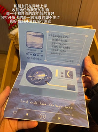 Recordable Music Greeting Card DIY Handmade Gift for Birthday Christmas