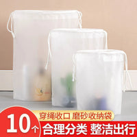 Drawstring Waterproof Travel Storage Bags for Clothes, Swimwear, and Toiletries