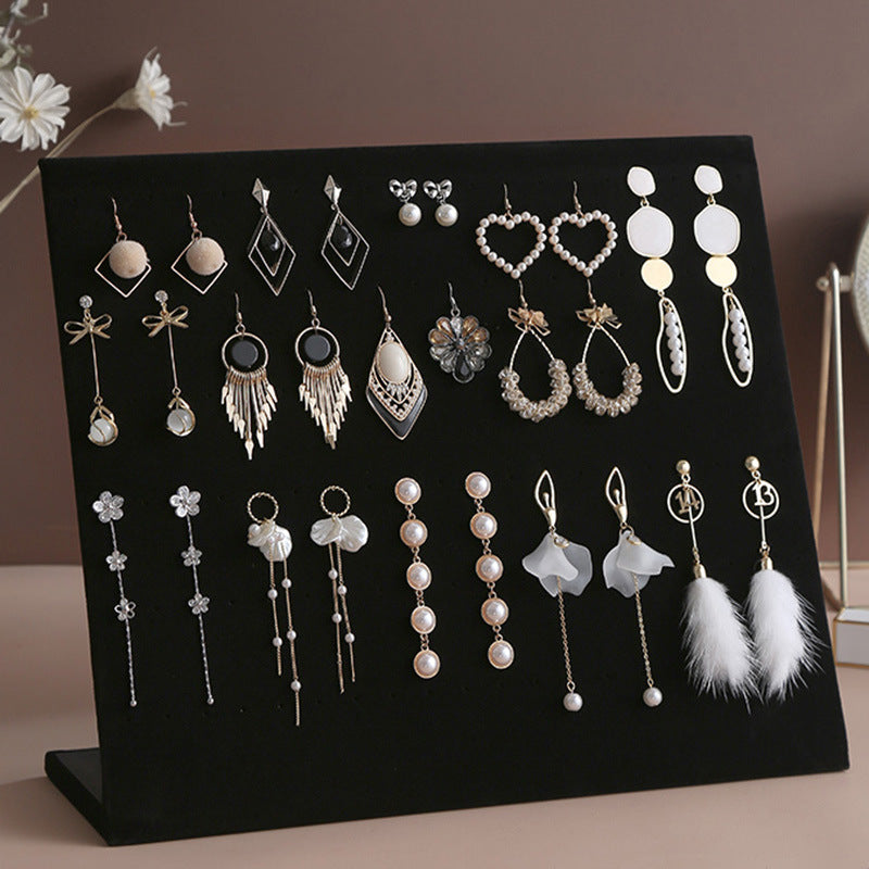 Desktop Jewelry Display Board for Earrings, Necklaces, and Bracelets