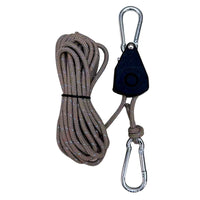 Reflective Guy Line Rope Adjuster with Pulley for Camping Tents, 4mm Windproof