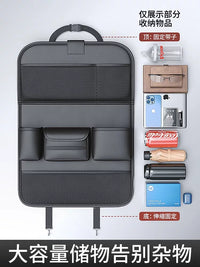 Car Seat Back Organizer with Foldable Table Tray